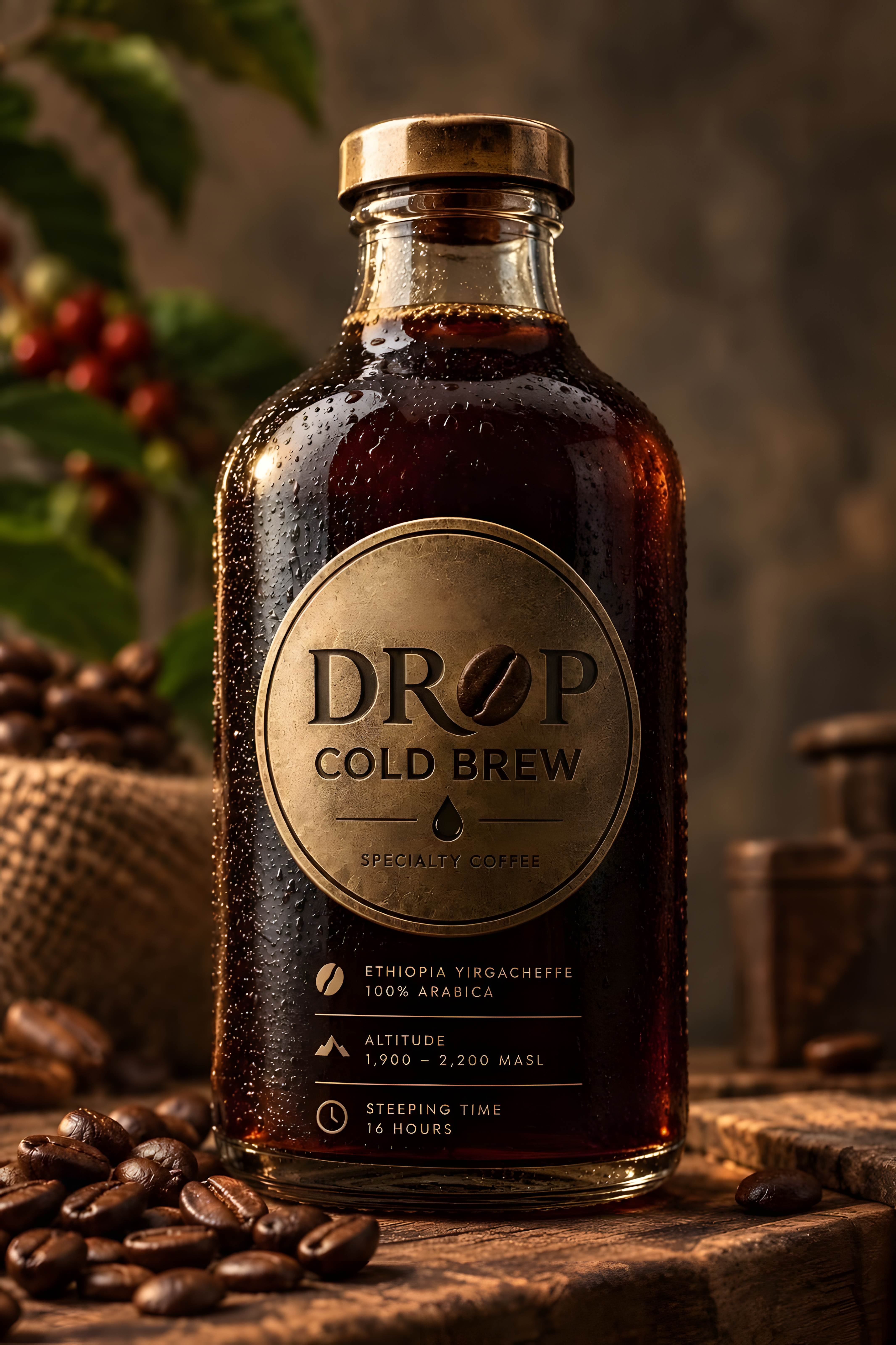 DROP Cold Brew — زجاجة اثيوبيا يرجاشيف 500 مل